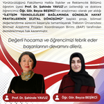 Trabzon Üniversitesi BAP Komisyonundan Fakültemiz Projesine Onay