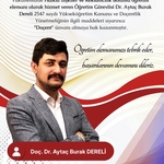 Öğretim Elemanımız Doçent Ünvanı Almaya Hak Kazandı